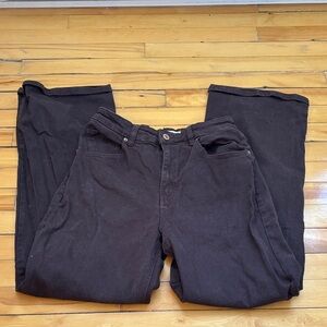 Ardene Women's Dark Brown Flare Jeans